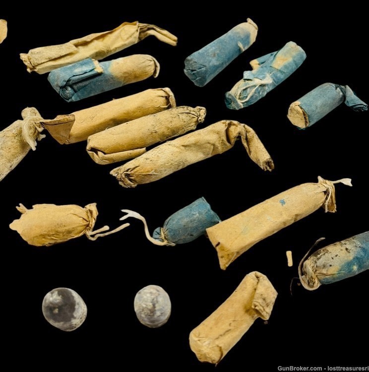 Original CIVIL WAR Soldier US/CS Paper Cartridges for .58 Cal Rifled Musket-img-3