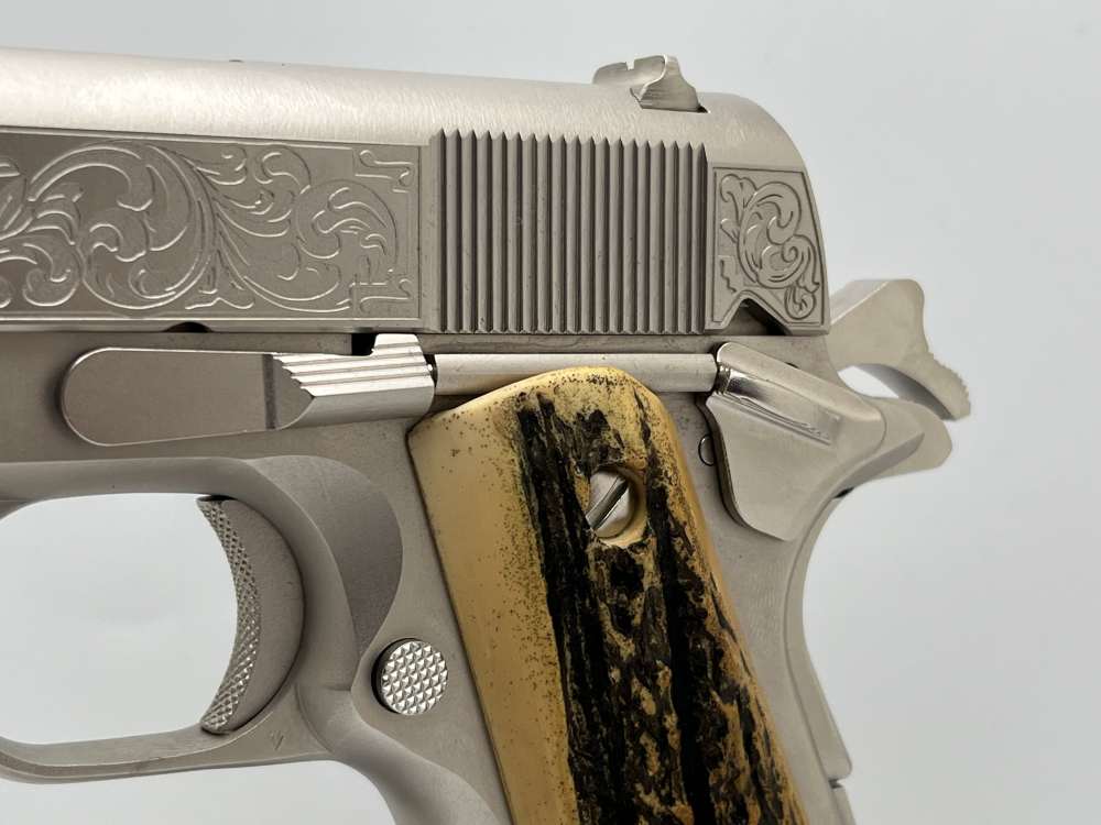 NIB.  Satin nickel Colt 45 cattle brand  1911-img-6
