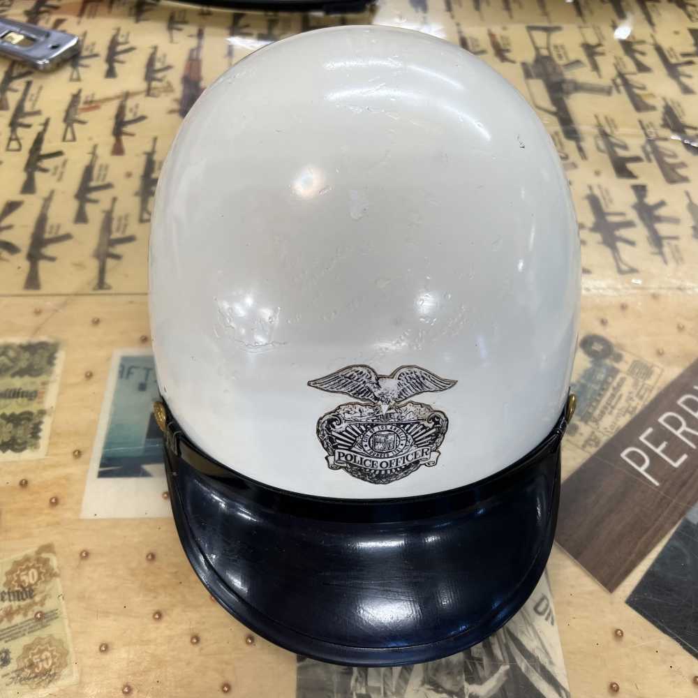 RARE Vintage Obsolete Los Angeles Bell Toptex Police Officer Riot Helmet -img-0