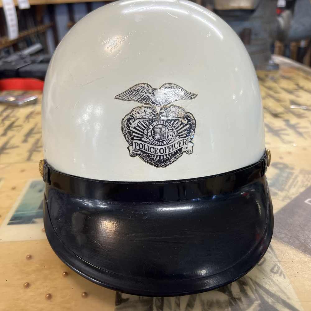 RARE Vintage Obsolete Los Angeles Bell Toptex Police Officer Riot Helmet -img-2