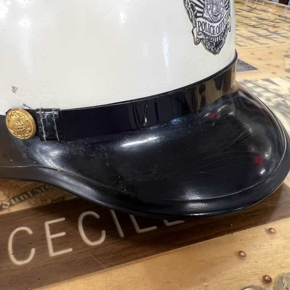 RARE Vintage Obsolete Los Angeles Bell Toptex Police Officer Riot Helmet -img-10