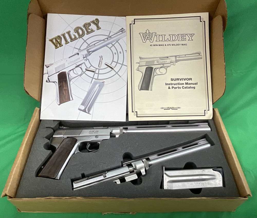 Rare LNIB COLT Wildey Survivor 475 & 45 Mag 12” 10” Set AD2000 COLLECTOR-img-0