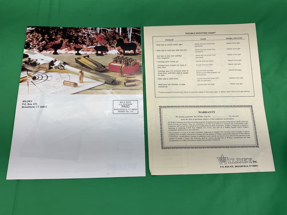 Rare LNIB COLT Wildey Survivor 475 & 45 Mag 12” 10” Set AD2000 COLLECTOR-img-41
