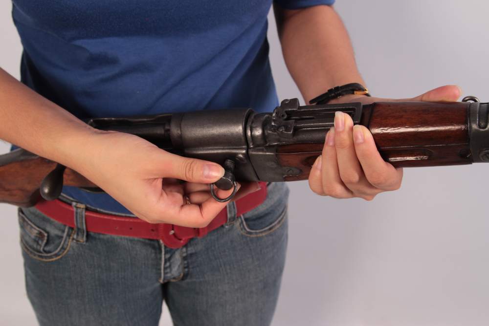 JAPANESE WWII AIRASAKA PARATROOPER FOLDING RIFLE REPLICA-img-8