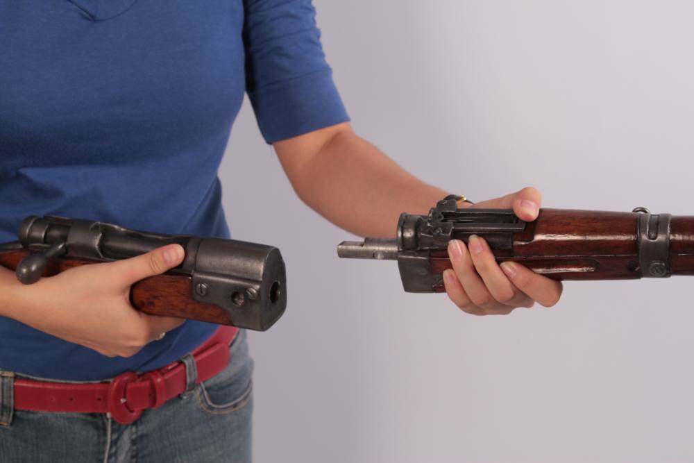 JAPANESE WWII AIRASAKA PARATROOPER FOLDING RIFLE REPLICA-img-9