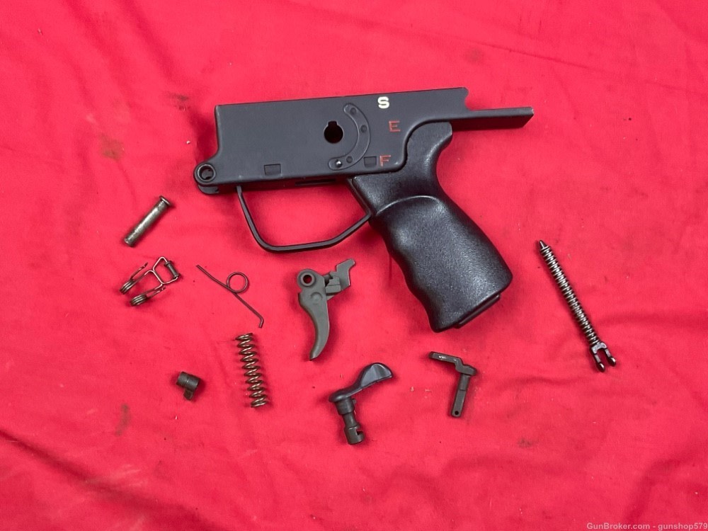 H&K, G3, CETME, STEEL SEF Frame Black Grip FCG Lower Parts Kit Heckler 91-img-0