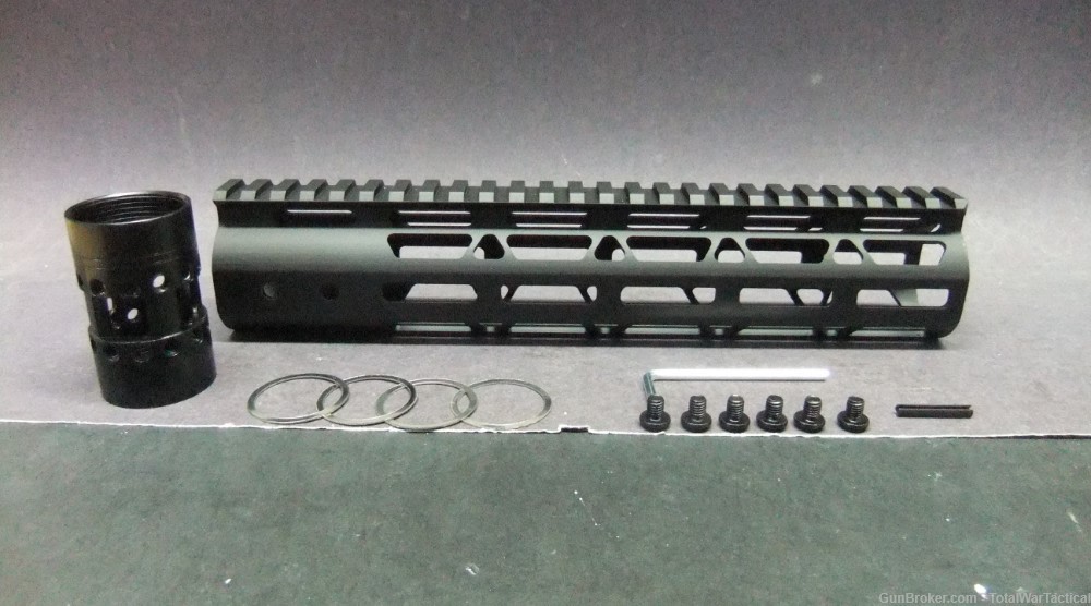10" AR AR15 Slim MLOK M-LOK Free Float Handguard Rail Grip 5.56 .223 MLOCK-img-0