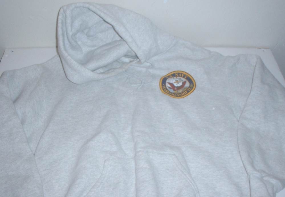 USN US Navy Marksmanship Team gray hooded sweatshirt  MEDium-img-6