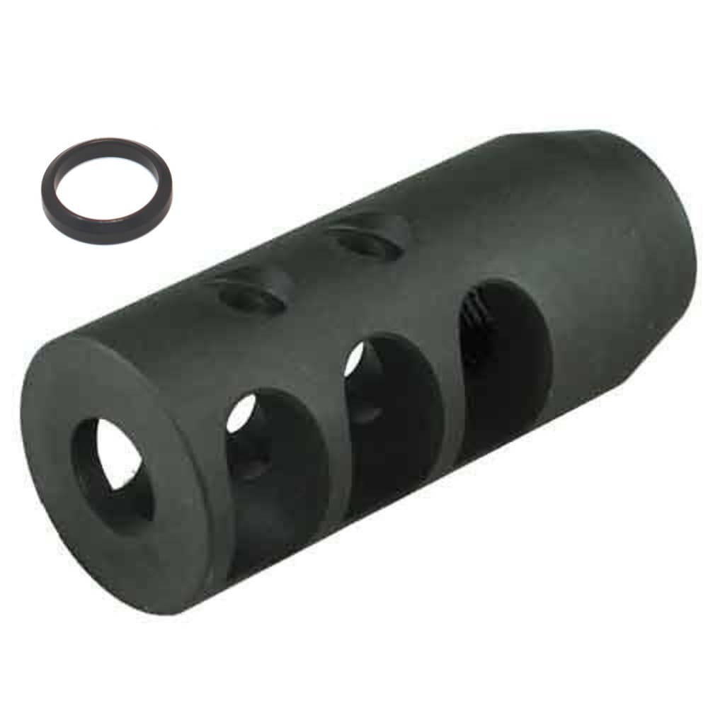 AR10 308 Steel Competition Muzzle Brake 5/8x24 Thread w/ Washer-img-1