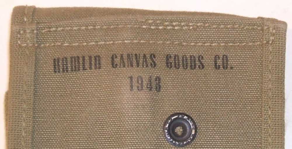 Vintage WWII M-1 Carbine magazine pocket Hamlin 1943 transitional pattern-img-5