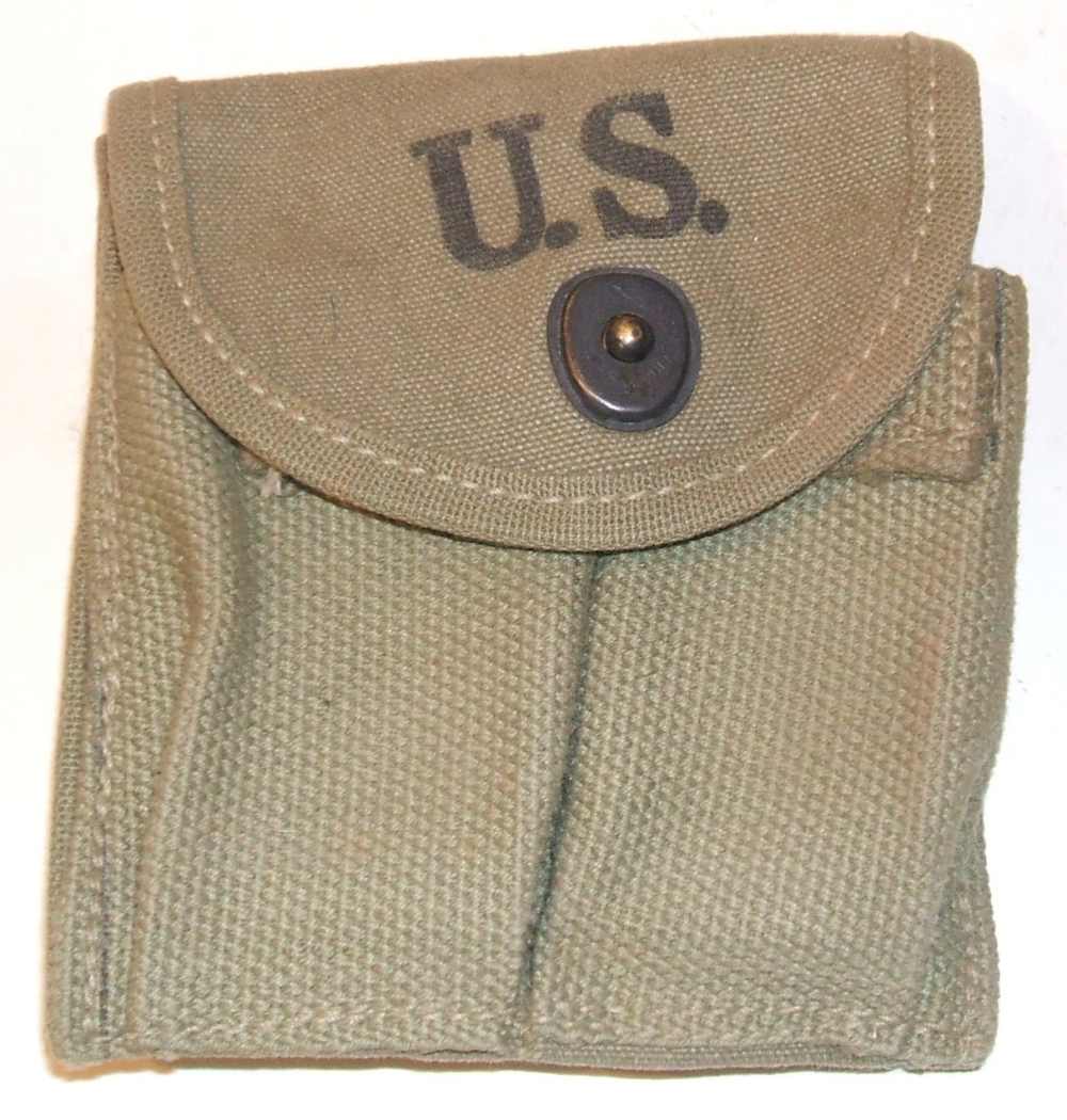 Vintage WWII M-1 Carbine magazine pocket Hamlin 1943 transitional pattern-img-0