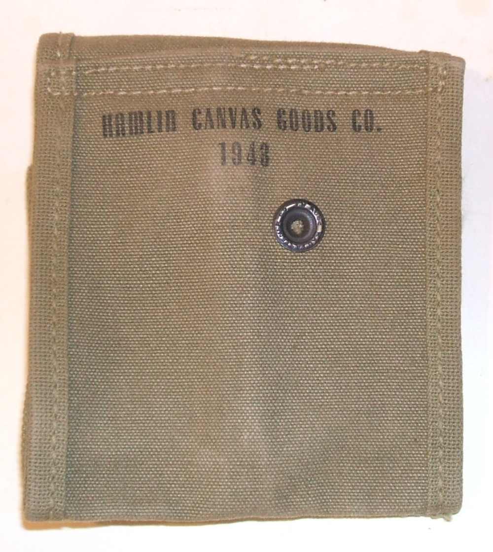 Vintage WWII M-1 Carbine magazine pocket Hamlin 1943 transitional pattern-img-4