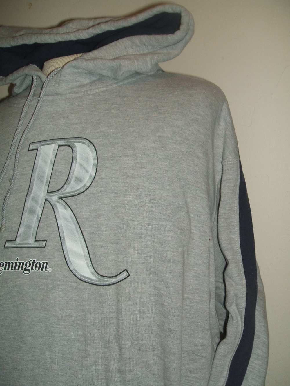 Remington logo heavy gray hooded sweatshirt X-Large-img-6