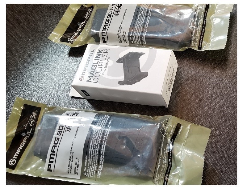 Magpul PMAG Kit - 2 PMAGs + MPI COUPLER - (2) MAG571-BLK + (1) MAG595 -NEW-img-1
