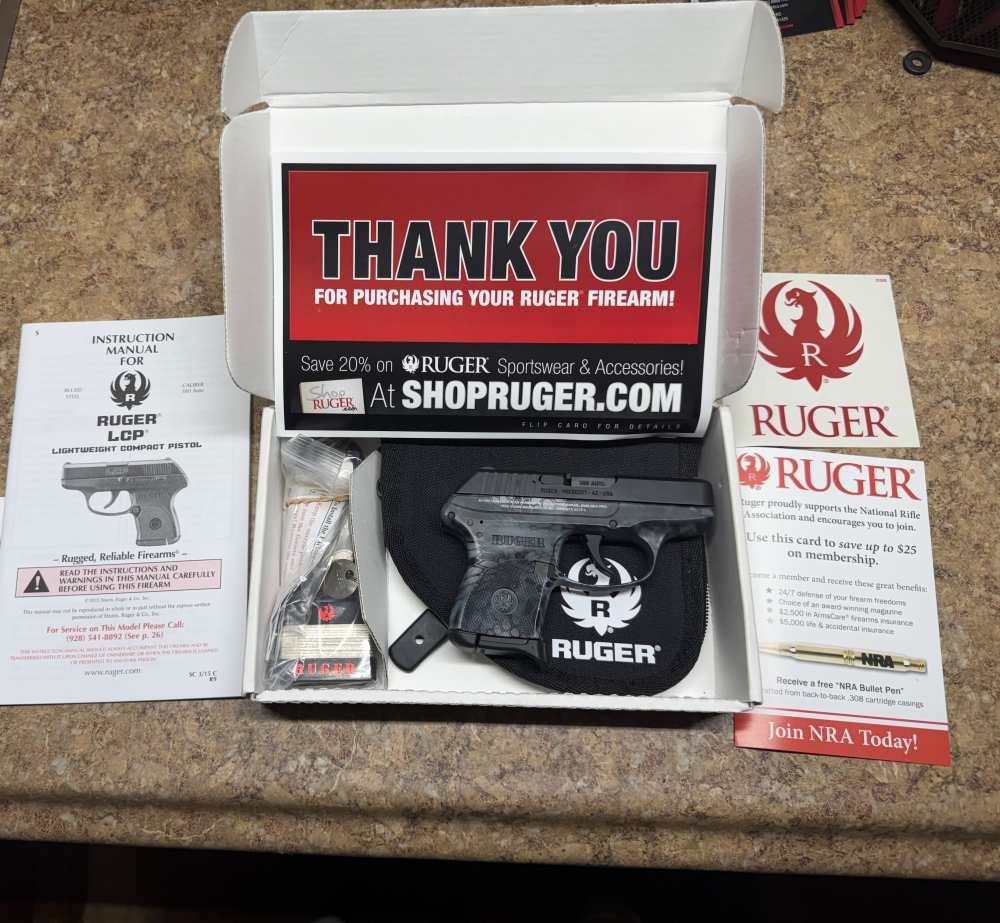 RUGER LCP 380 ACP LCP-KN KRYPTON GRIPS NEW IN BOX bought in 2015-img-8