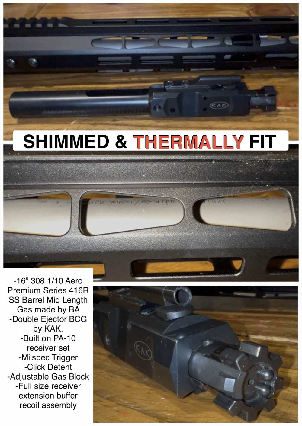 16” PSA Aero Precision Custom Shimmed Thermally Fit LR308 Rifle -img-2