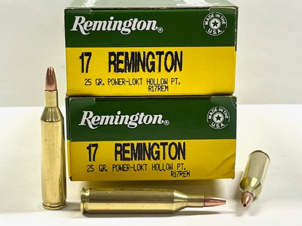Remington 17 Rem 25gr Power-Lokt Hollow Point 40 Rounds Clean!-img-0