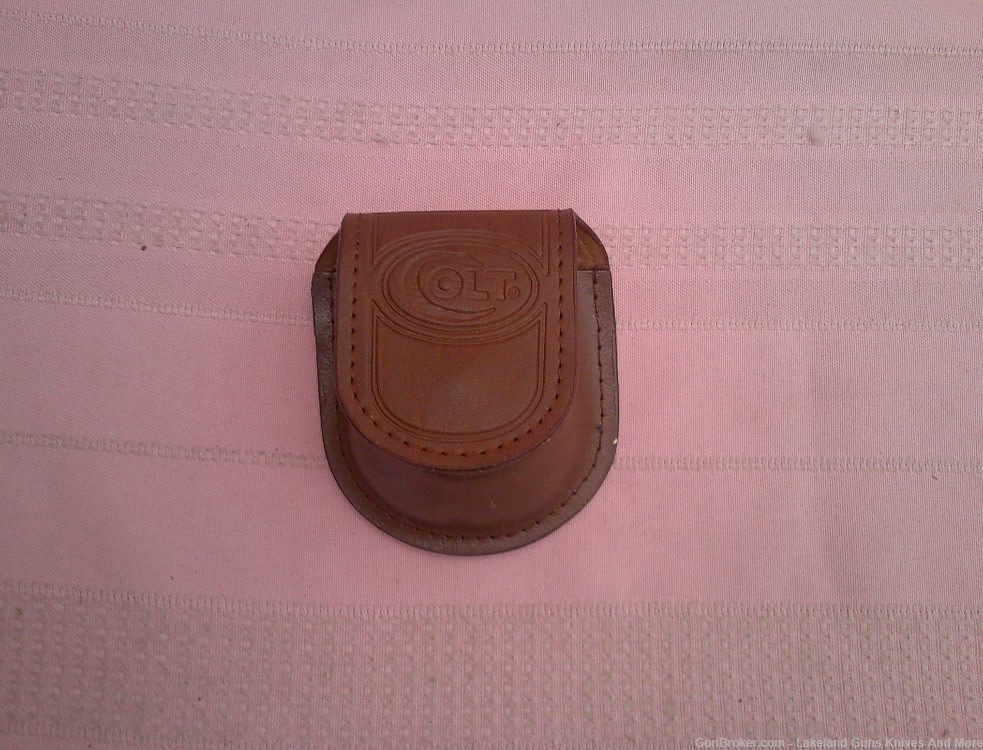 Working 1993 Franklin Mint Colt 1911 .45 24-karat gold accent pocket watch!-img-12