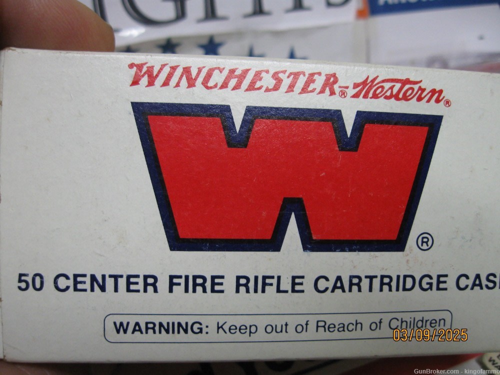 Vy Scarce Winchester New BOXED 50 pc 218 BEE Win Super Brass;more avail too-img-2