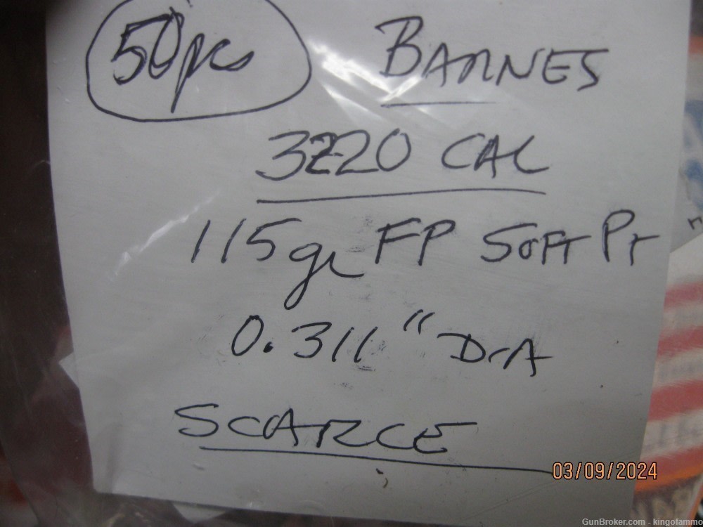 Very Scarce Now 50 pc 32-20 115gr JFP WCF Deer bullets have more others too-img-2