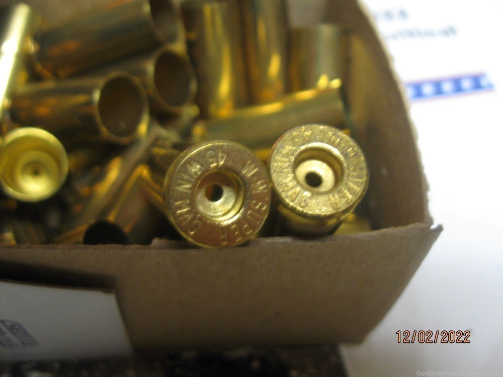SCARCE 45 WIN Magnum New 50 pcs Box WINCHESTER Brass, Have Other Cals Too-img-3