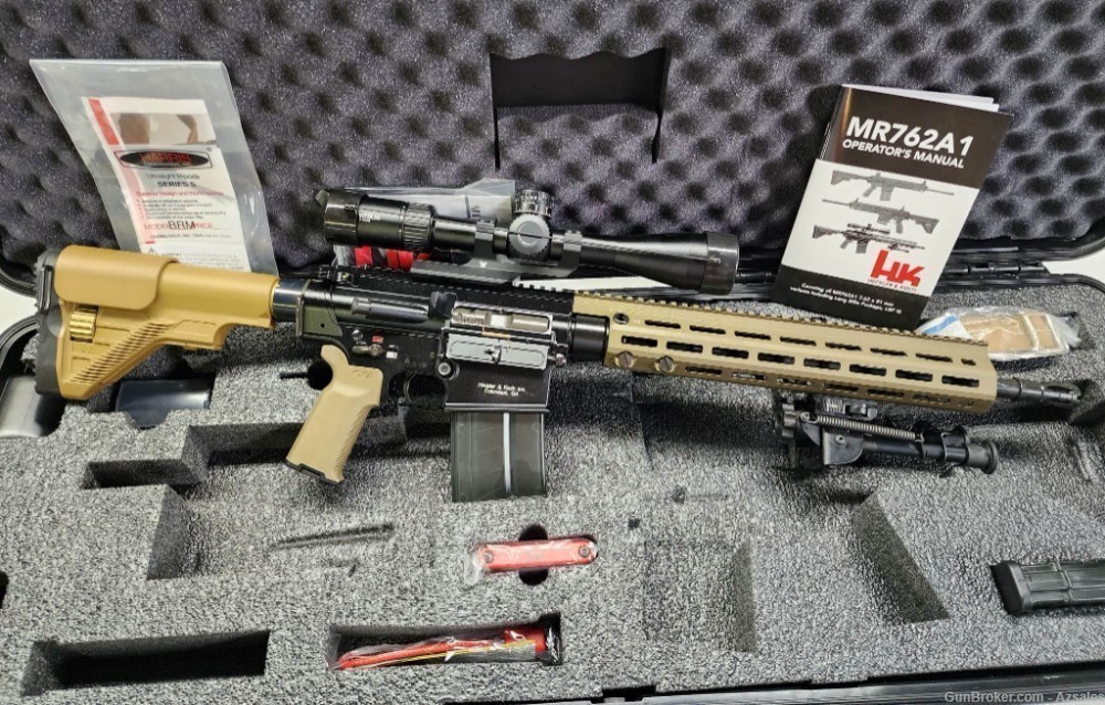 H&K Heckler & Koch MR762A1 LRP III 308 Win 16.5" Barrel 10 & 20 rd mags New-img-1