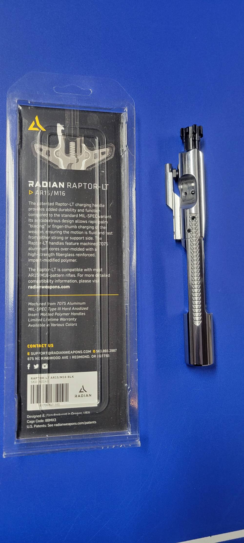 AR15 PVD BCG Bolt Carrier Group 556/223 &  RADIAN RAPTOR LT Charge Handle-img-4