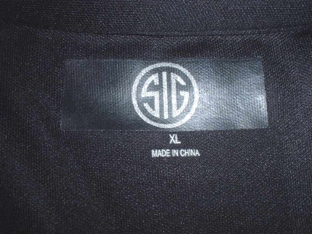 Sig Sauer logo black nylon polo-style shirts-img-2