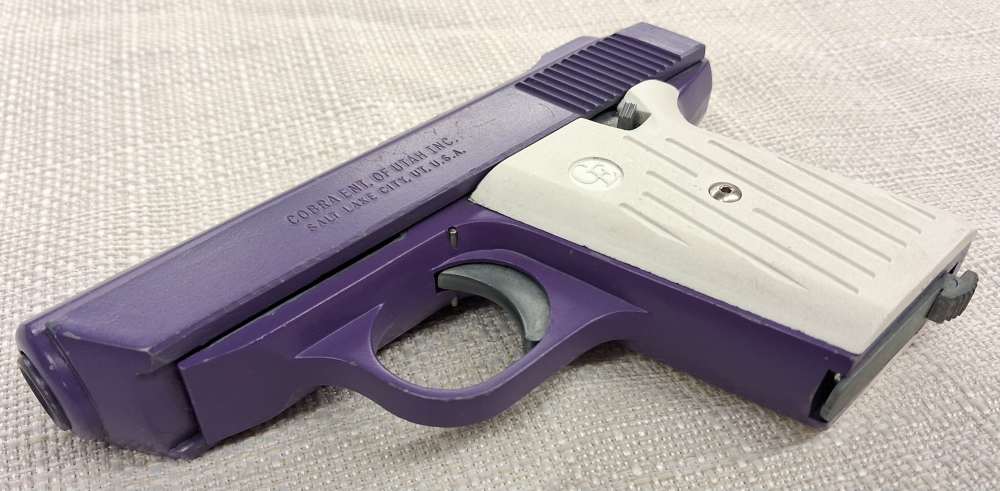 Cobra Enterprises CA-380 3" .380acp 6+1 Purple w Off-white Grips-img-4