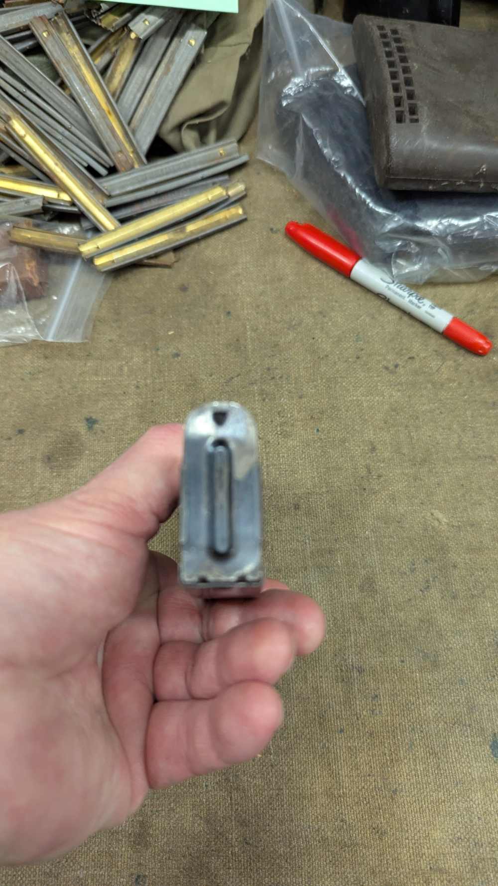 M1 Carbine 15 round magazine(j) US made WWII Vintage-img-5