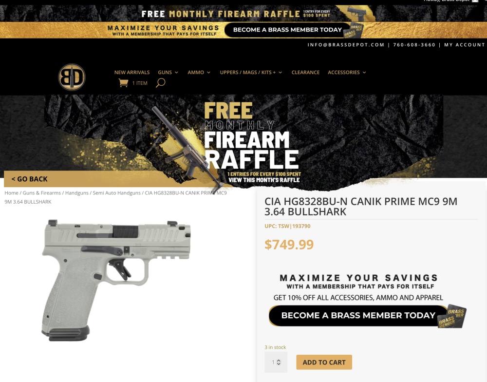 NEw CIA HG8328BU-N CANIK PRIME MC9 9M 3.64 BULLSHARK-img-2