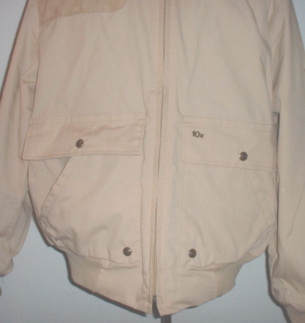 10-X windbreaker Large-Regular made in USA khaki poly-cotton-img-6