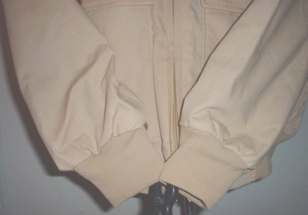 10-X windbreaker Large-Regular made in USA khaki poly-cotton-img-9