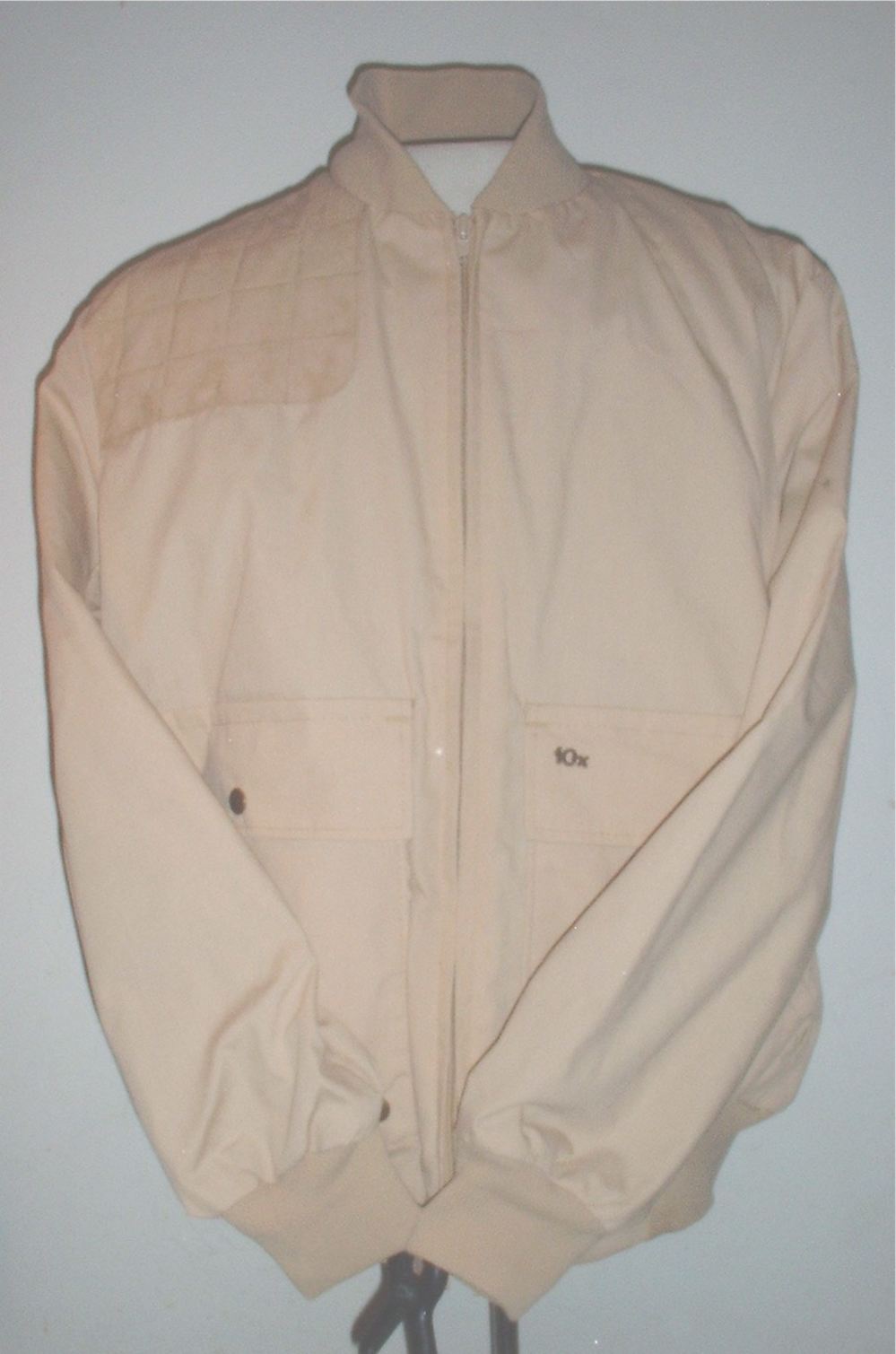 10-X windbreaker Large-Regular made in USA khaki poly-cotton-img-3