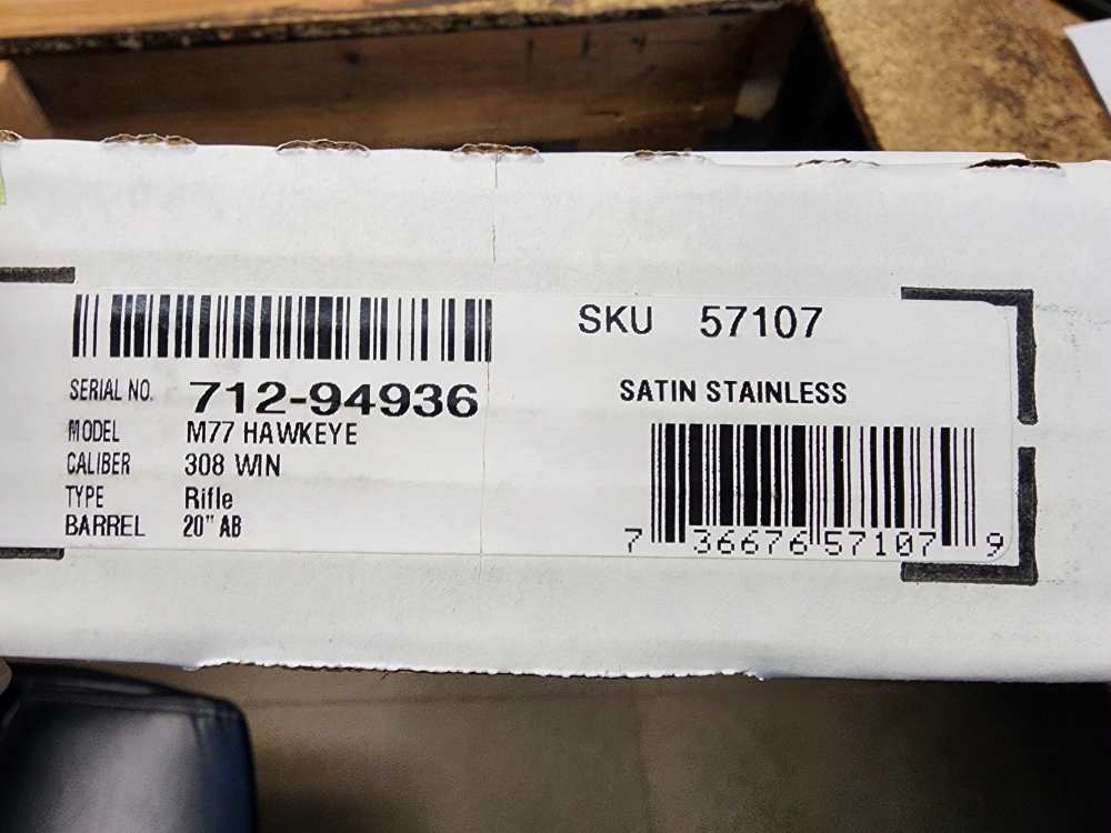 PICS! NEW RUGER HAWKEYE HUNTER 308 WINCHESTER 20 SS THREADED STAINLESS M 77-img-1