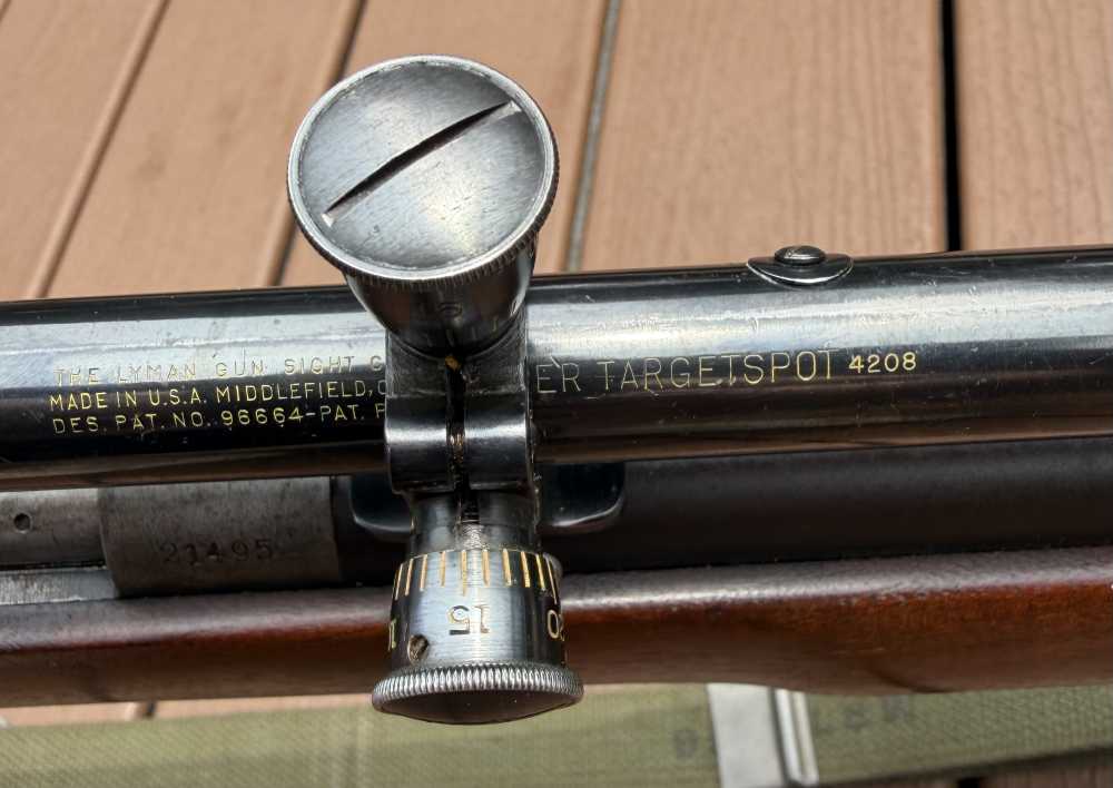 Nice  Winchester model 75 rifle 20 power Lyman super targetspot scope .22-img-7