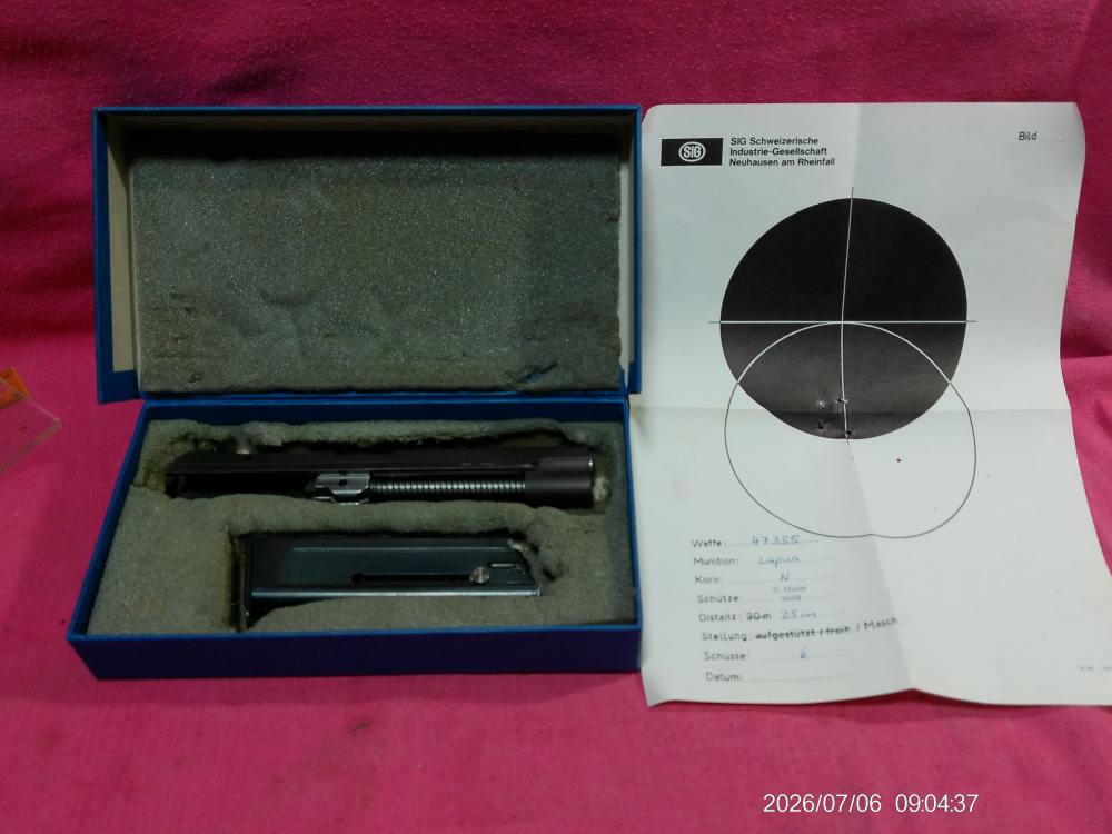 SIG P210 .22LR CONVERSION KIT  IN ORIGINAL BOX test target *MINT*-img-0