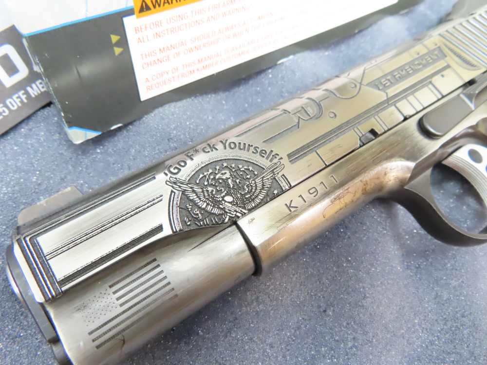 Kimber Custom 1911 .45 ACP – Limited Edition Elon Musk “First Amend 1/25  -img-9