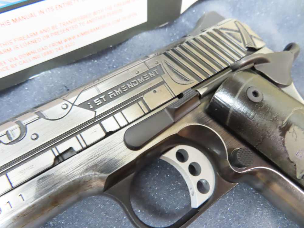 Kimber Custom 1911 .45 ACP – Limited Edition Elon Musk “First Amend 1/25  -img-12