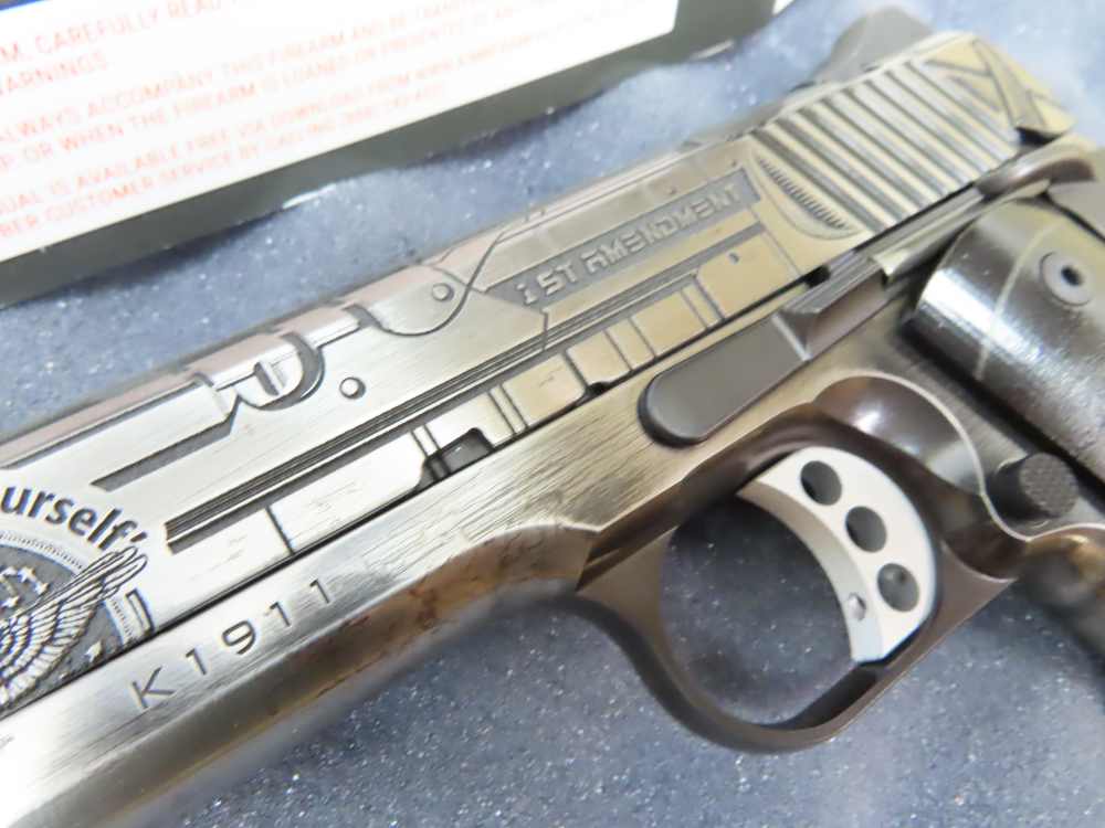 Kimber Custom 1911 .45 ACP – Limited Edition Elon Musk “First Amend 1/25  -img-11