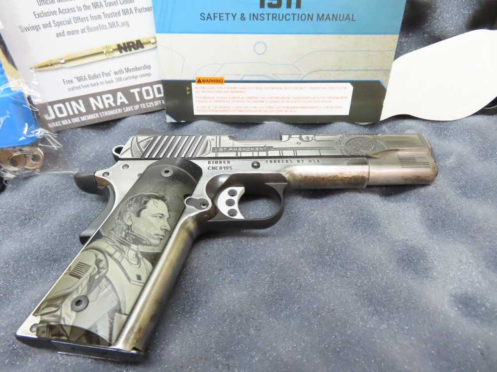 Kimber Custom 1911 .45 ACP – Limited Edition Elon Musk “First Amend 1/25  -img-17