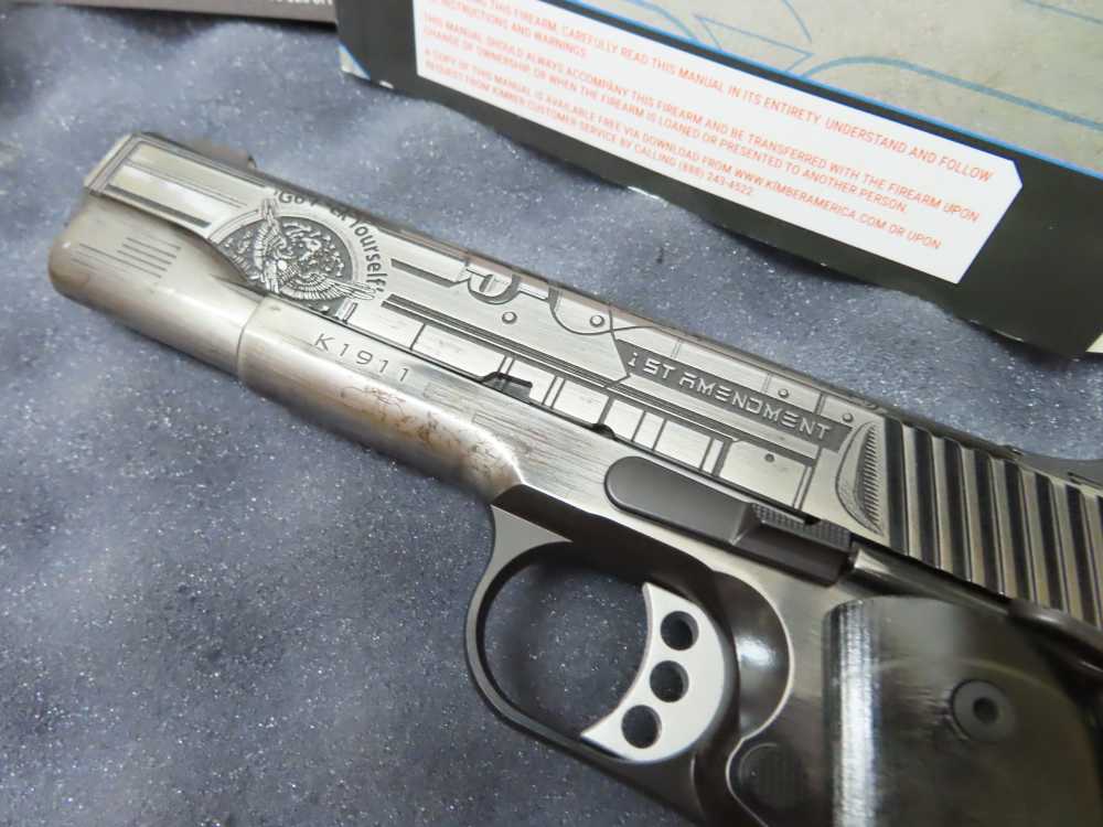 Kimber Custom 1911 .45 ACP – Limited Edition Elon Musk “First Amend 1/25  -img-41