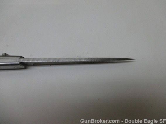 RADOS Custom Damascus STILETTO, Engnath Pinup Girl Scrimshaw  -img-30
