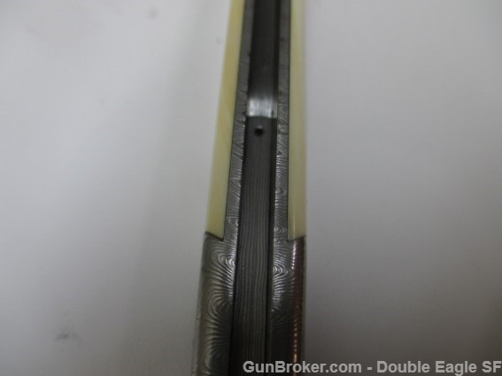 RADOS Custom Damascus STILETTO, Engnath Pinup Girl Scrimshaw  -img-40