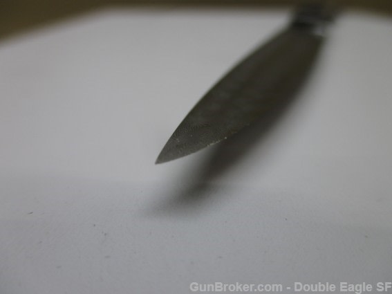 RADOS Custom Damascus STILETTO, Engnath Pinup Girl Scrimshaw  -img-9