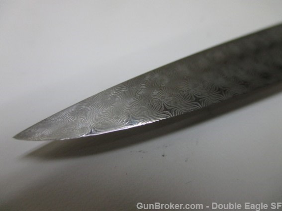 RADOS Custom Damascus STILETTO, Engnath Pinup Girl Scrimshaw  -img-46