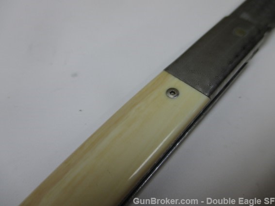 RADOS Custom Damascus STILETTO, Engnath Pinup Girl Scrimshaw  -img-25