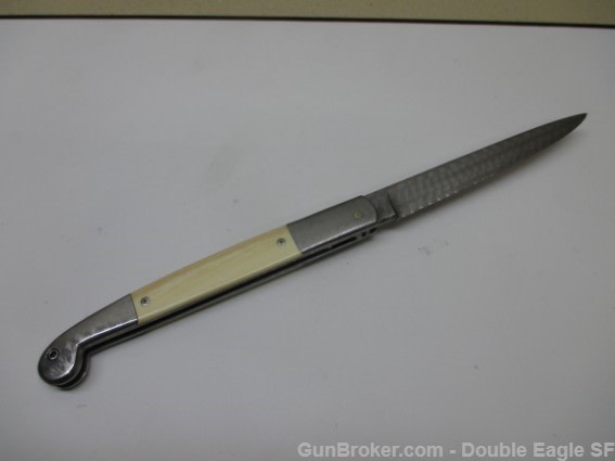RADOS Custom Damascus STILETTO, Engnath Pinup Girl Scrimshaw  -img-20
