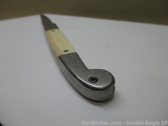 RADOS Custom Damascus STILETTO, Engnath Pinup Girl Scrimshaw  -img-44
