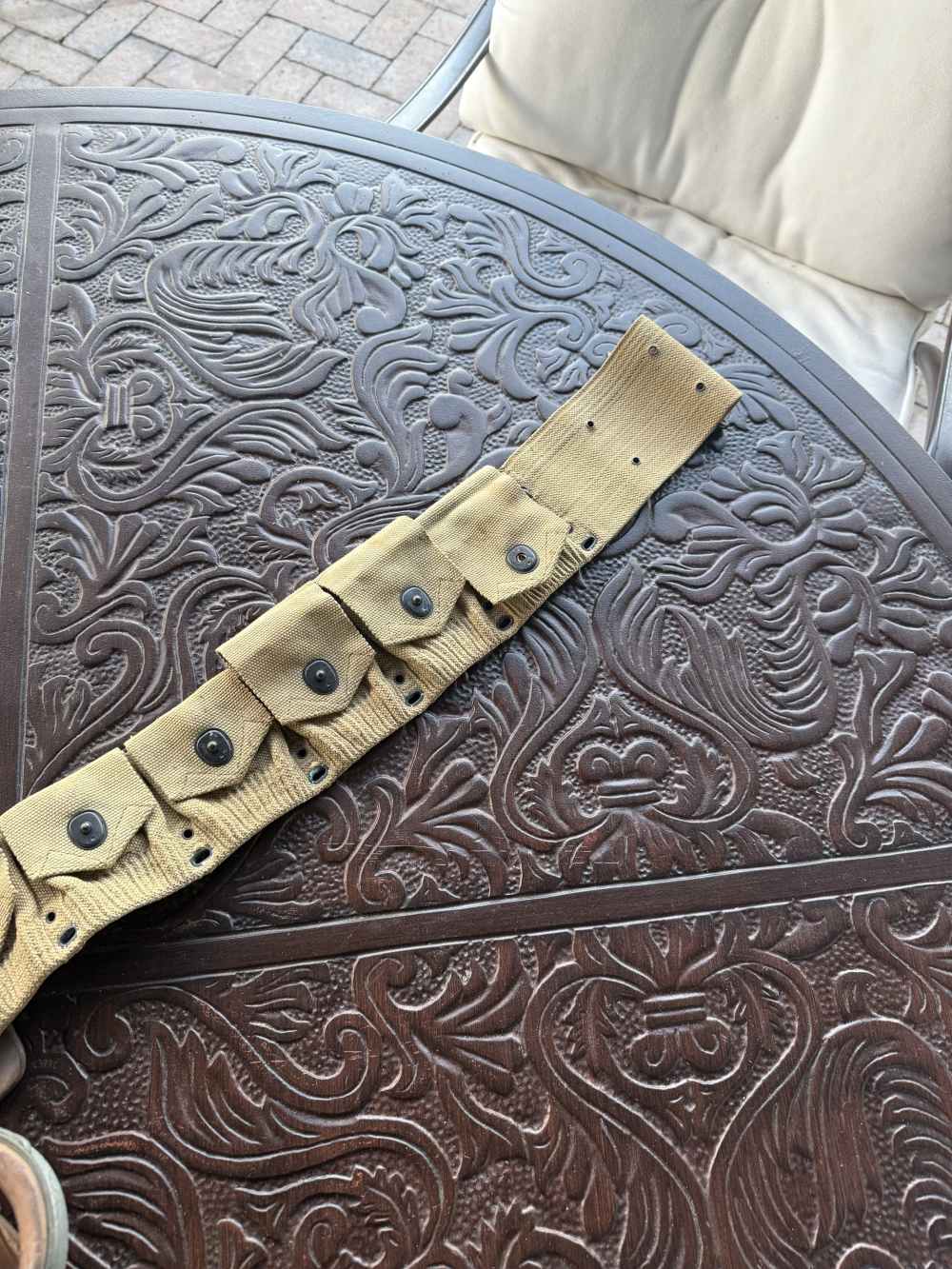 MODEL 1912 CAVALRY CARTRIDGE BELT COMPLETE FUNCTIONAL.-img-4